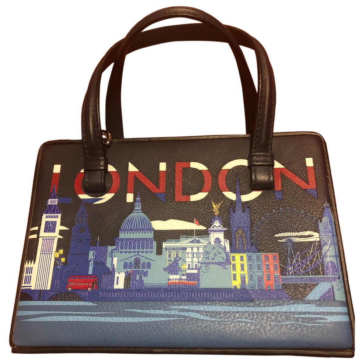 Postal leather handbag