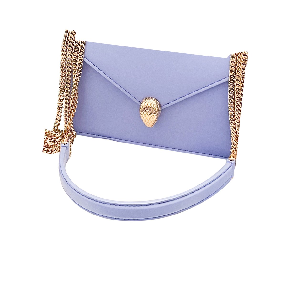 Serpenti leather handbag
