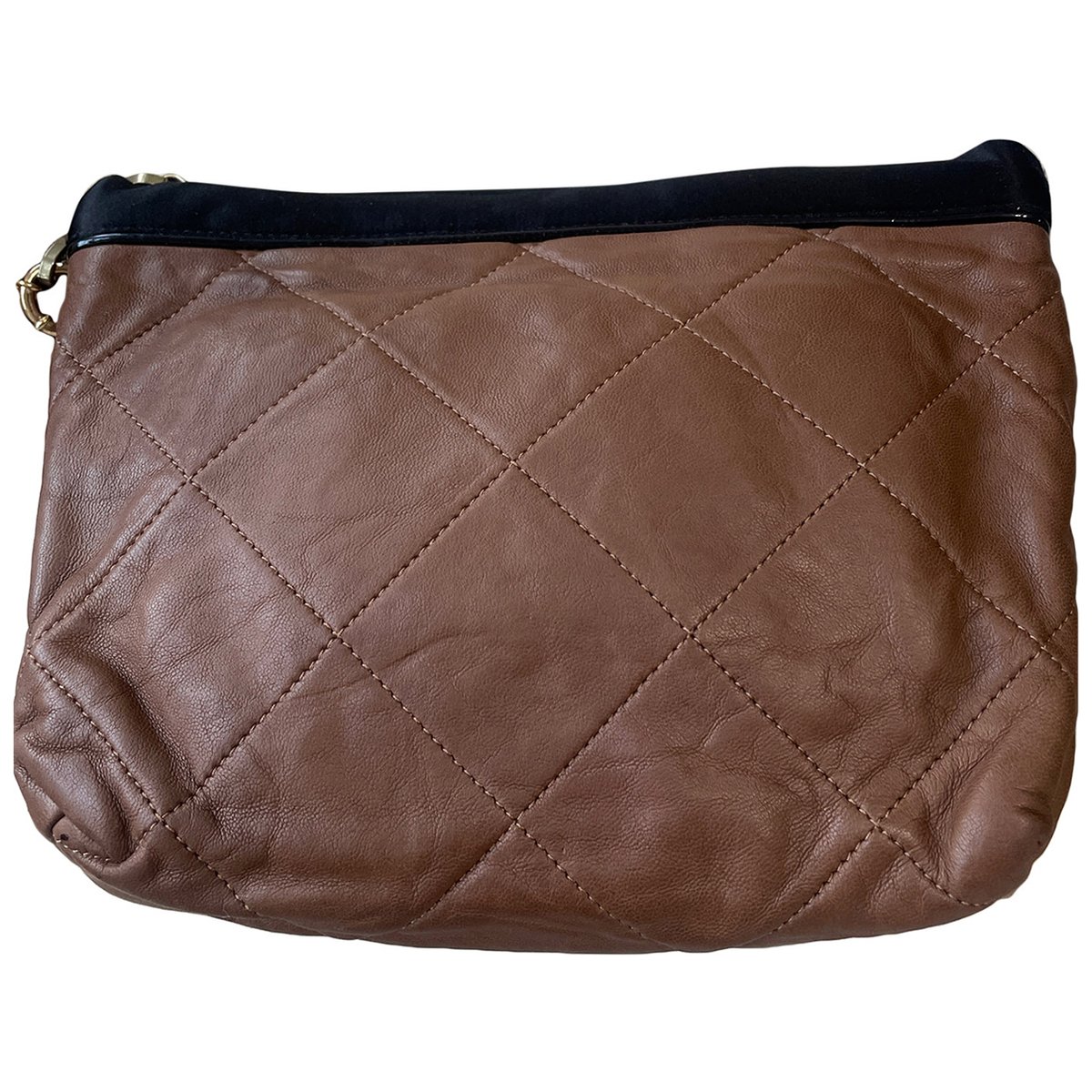 Amalia leather clutch bag