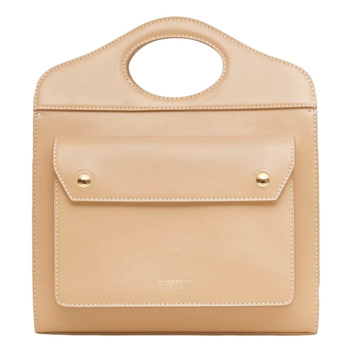 Pocket leather crossbody bag
