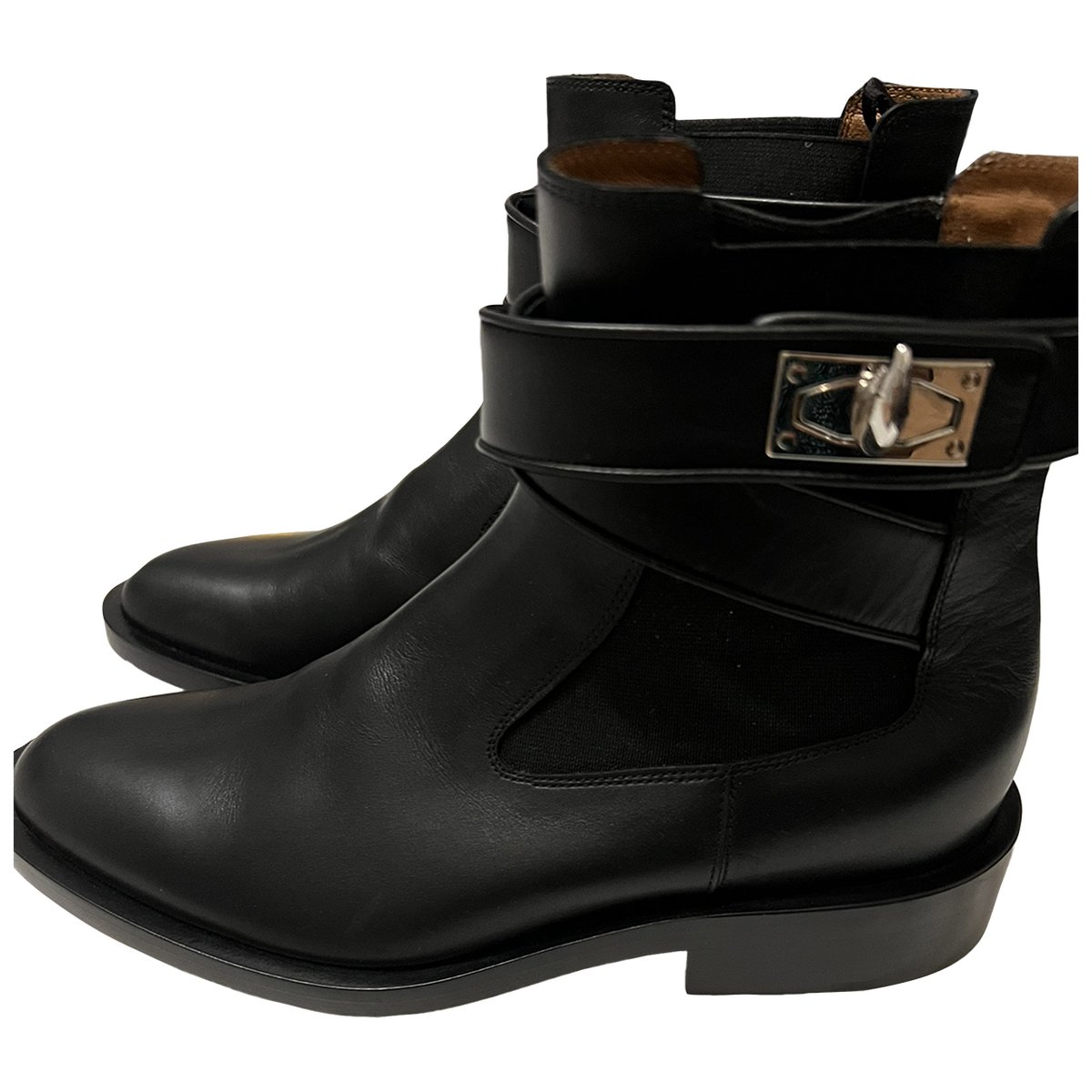 Shark leather ankle boots