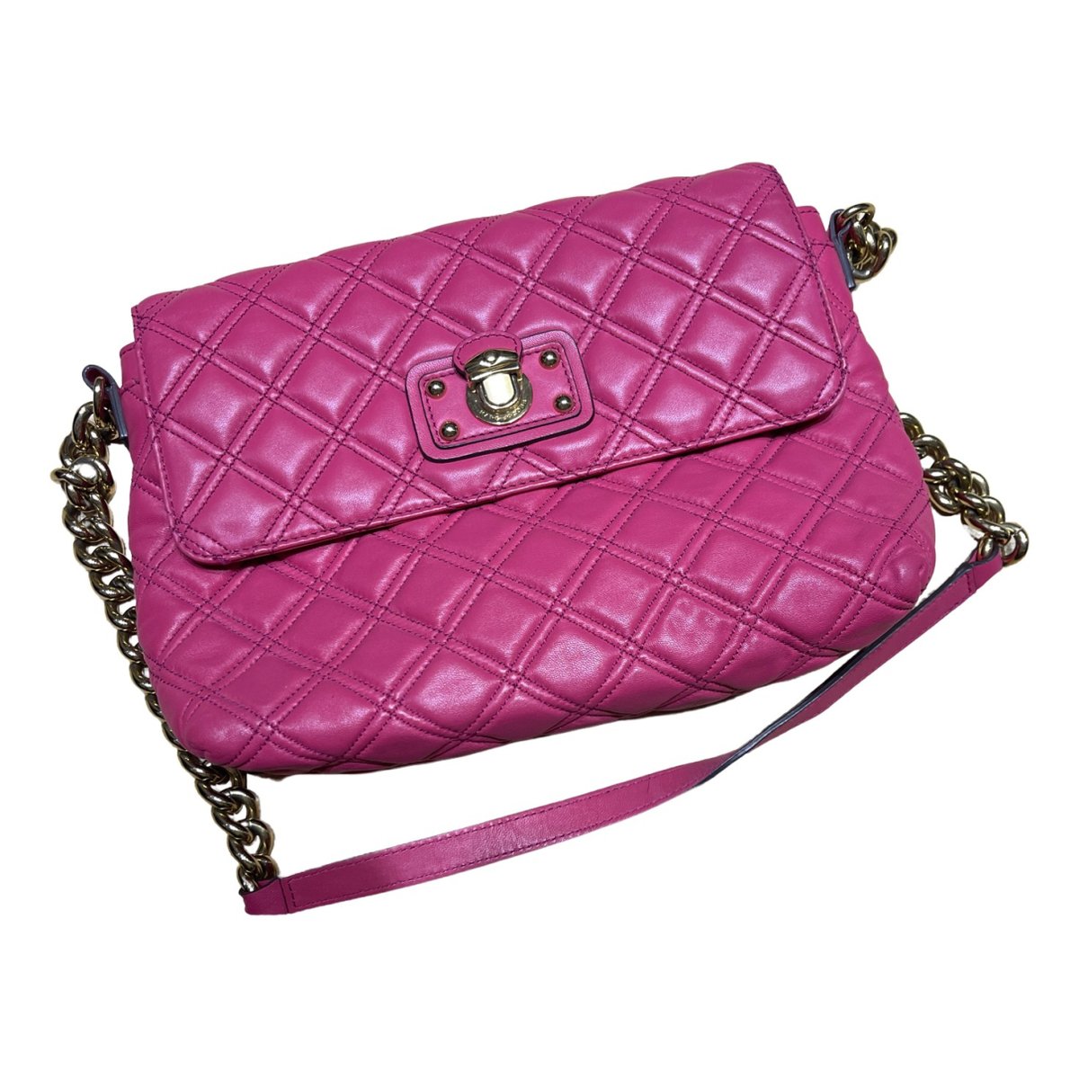 Single leather crossbody bag