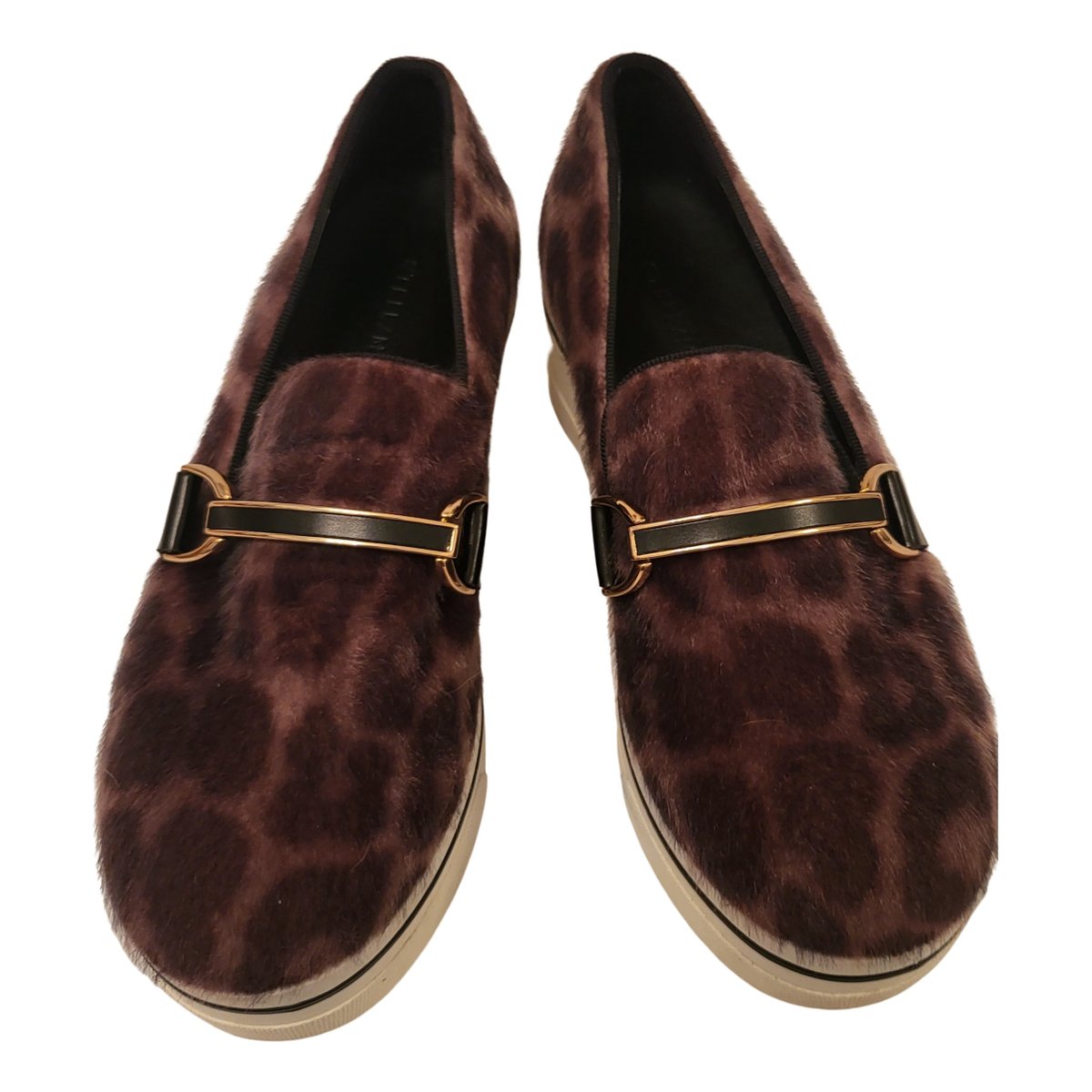 Binx pony-style calfskin trainers
