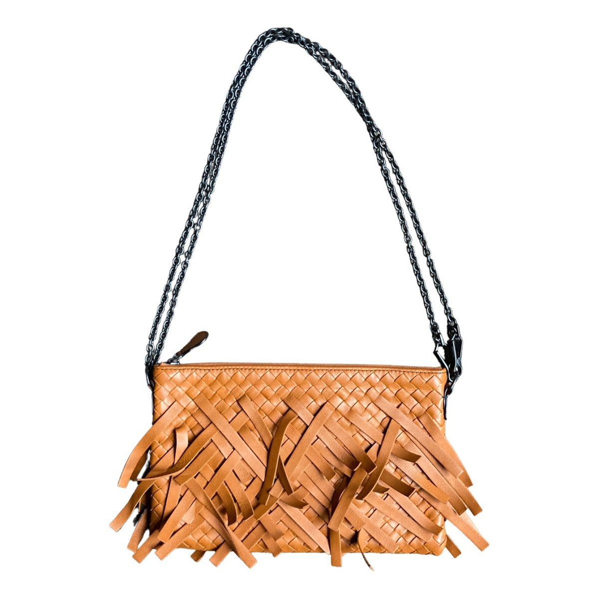Fringe Pouch leather crossbody bag