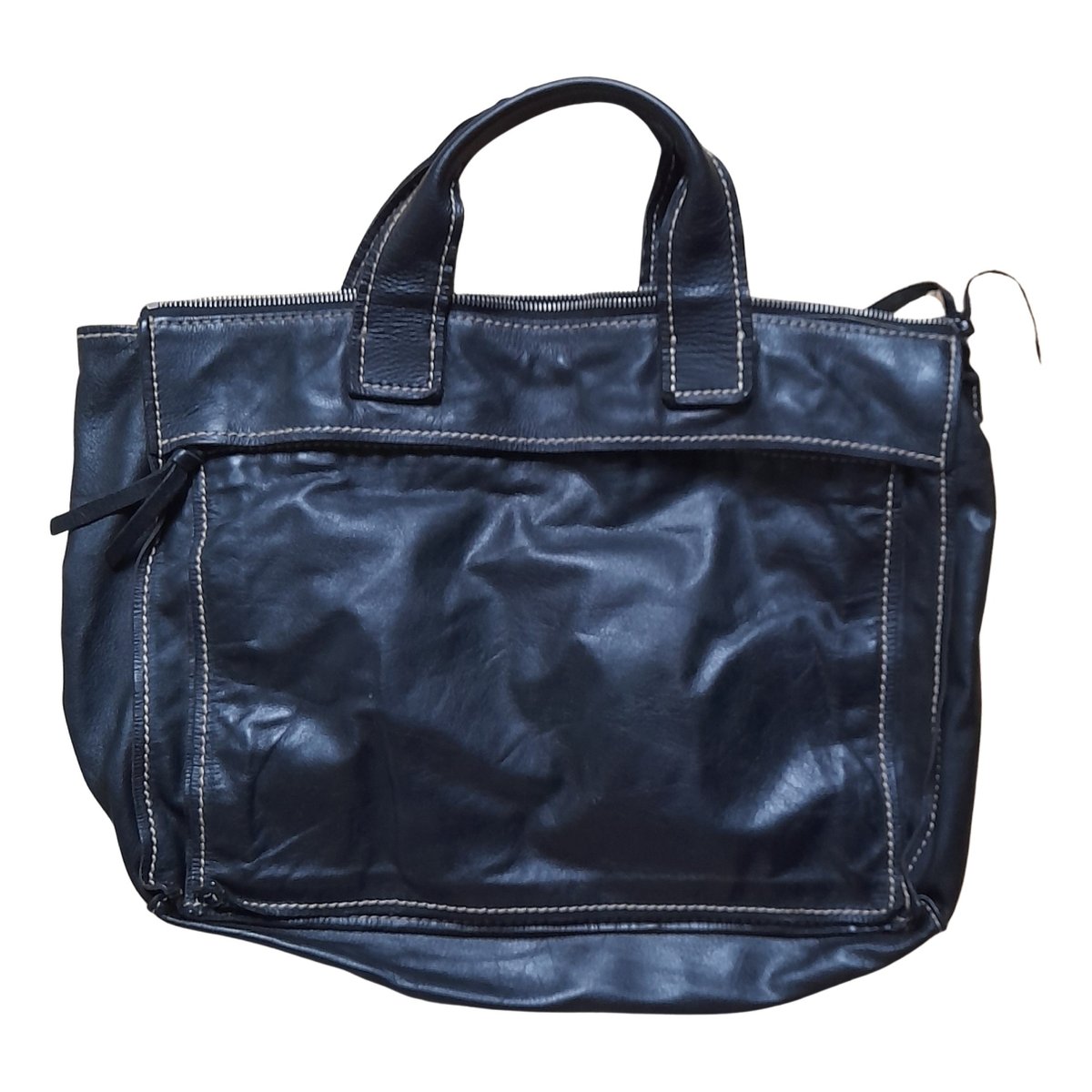 Bow bag leather handbag