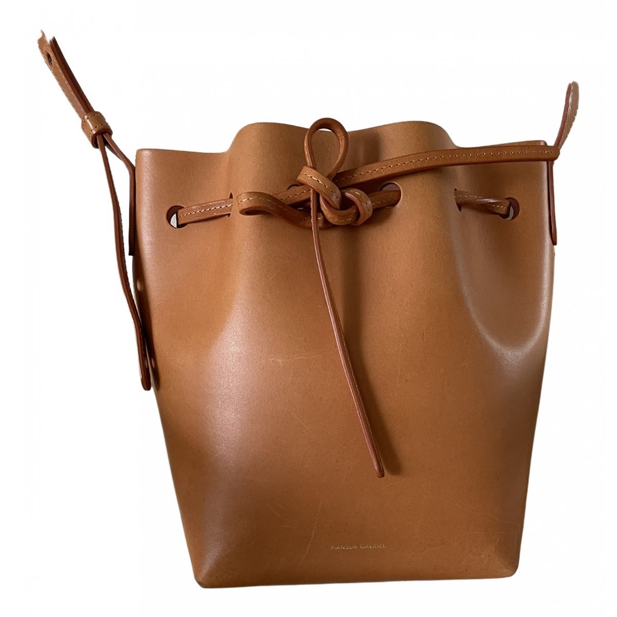 Bucket leather bag