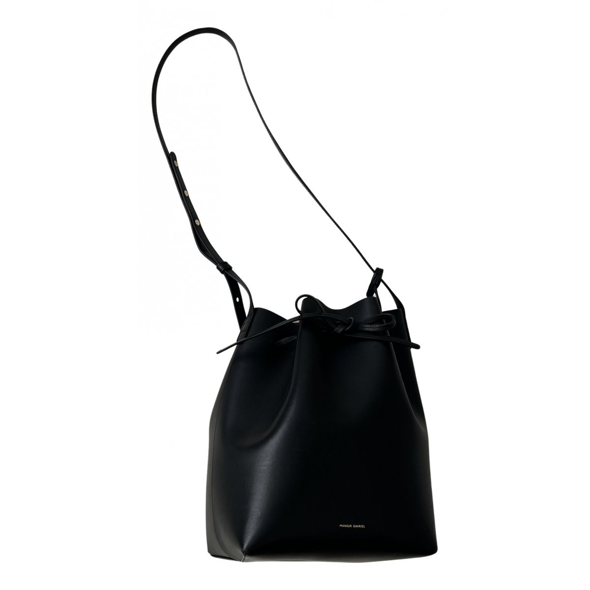 Bucket leather crossbody bag