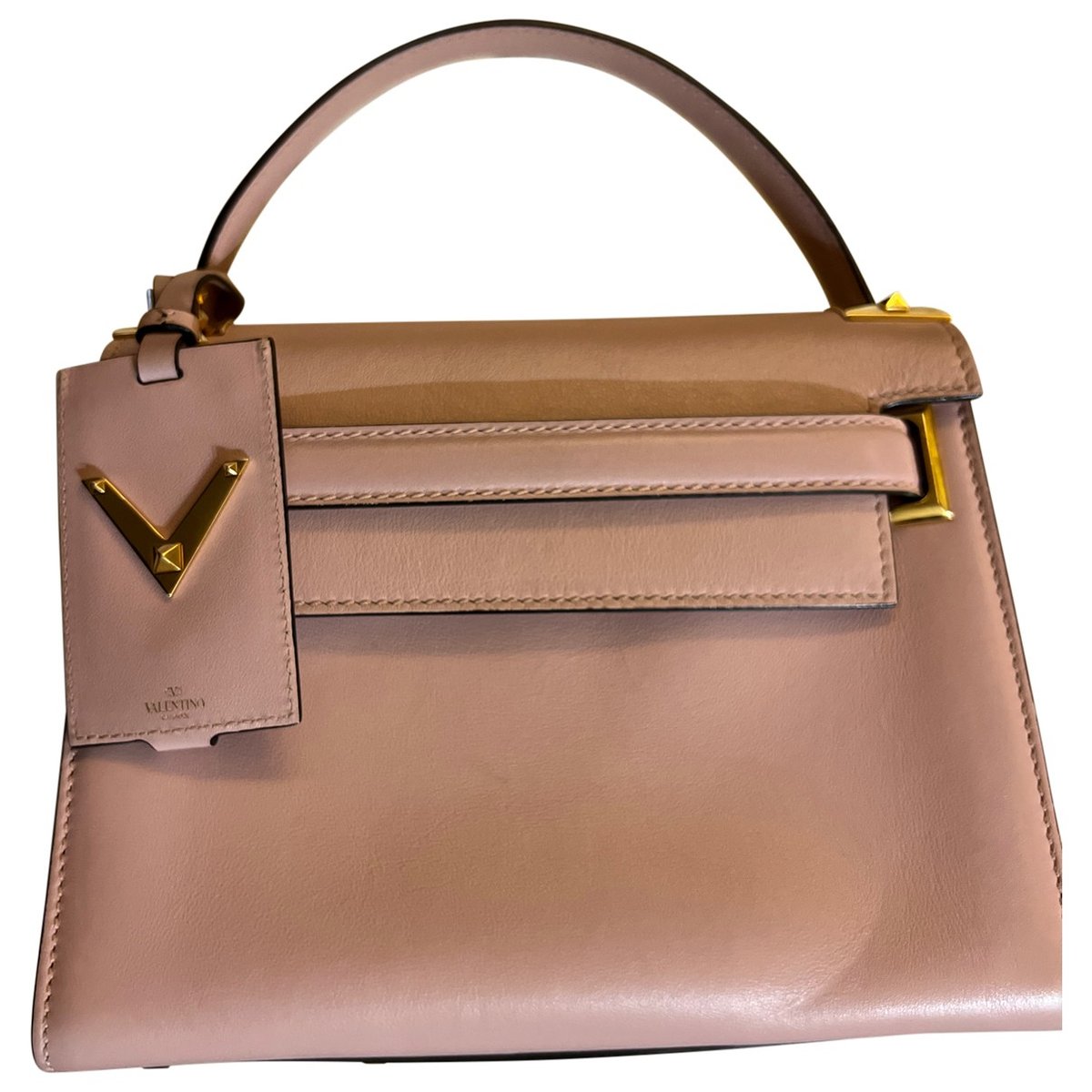 My Rockstud leather handbag