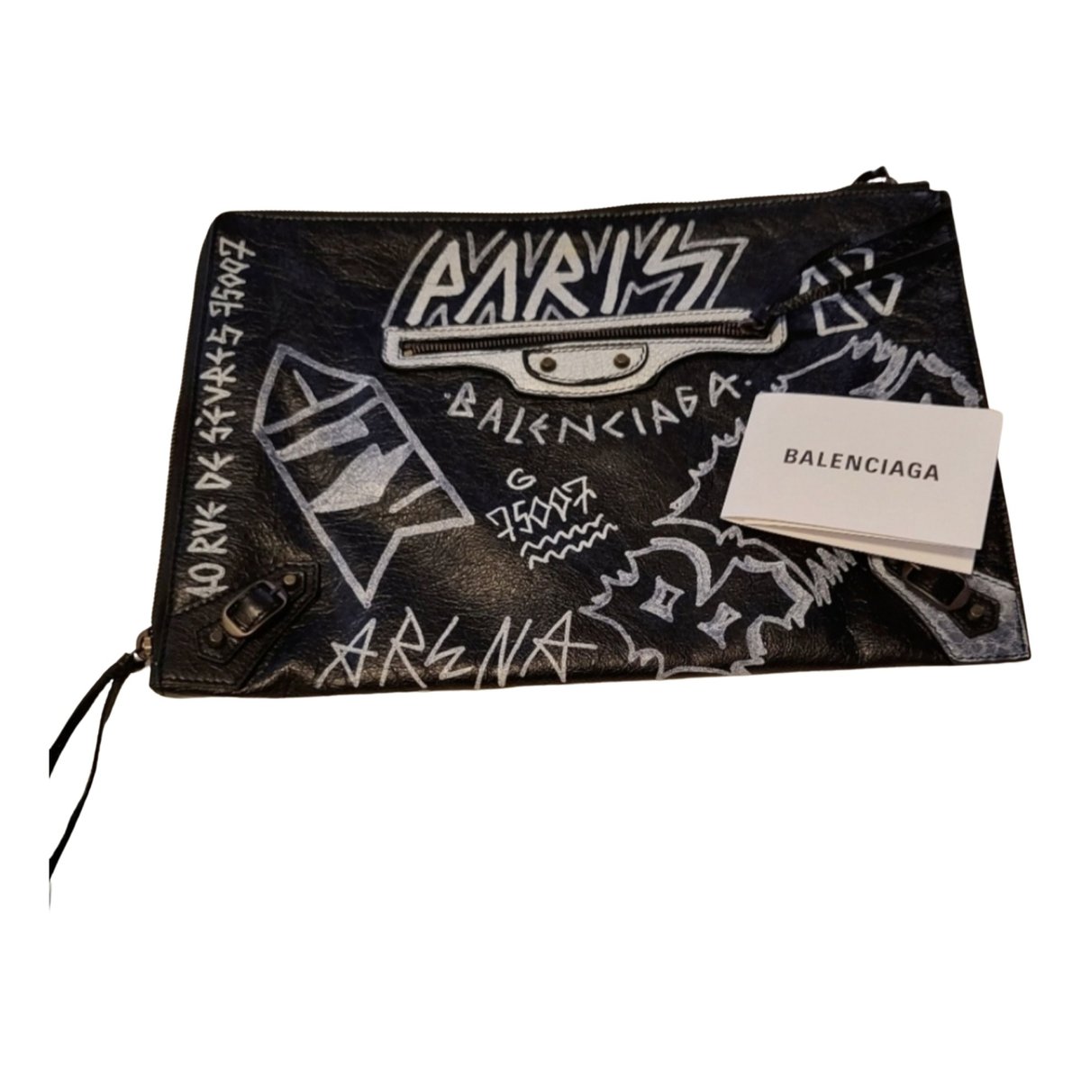 City Clip leather clutch bag