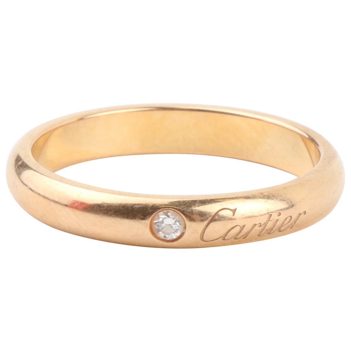 C pink gold ring