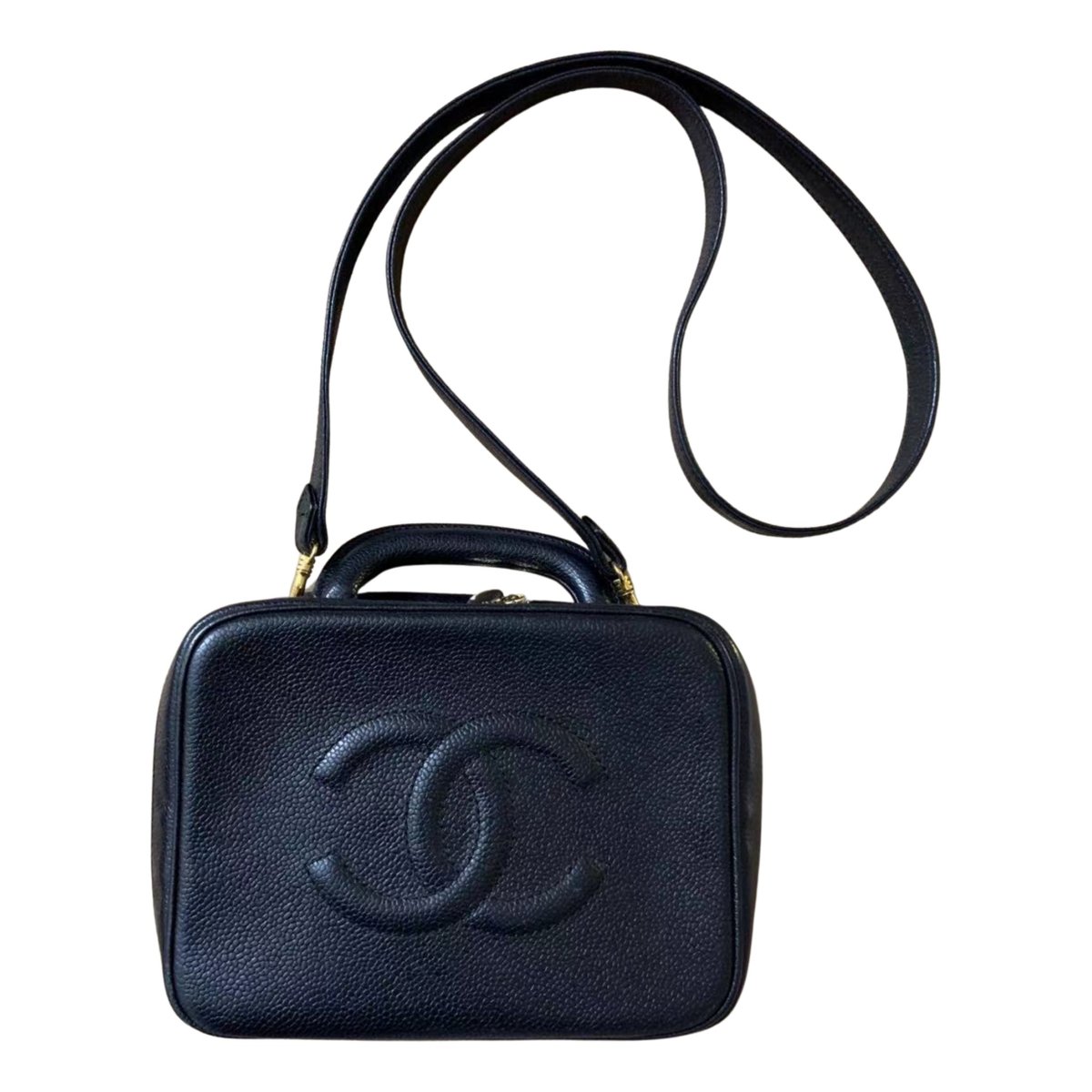 Vanity leather handbag