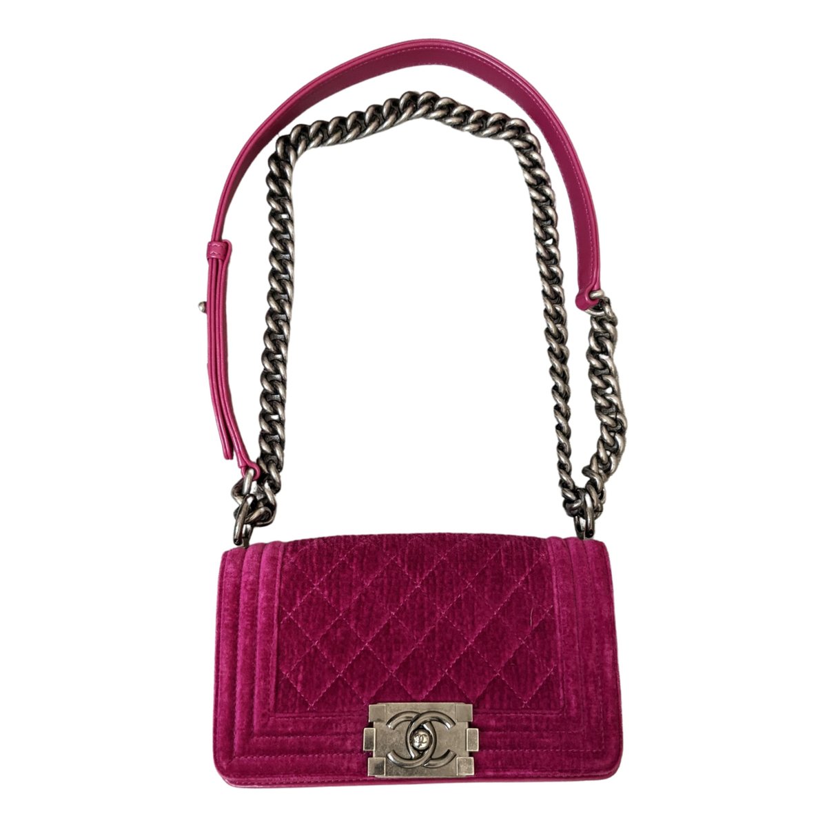 Boy velvet crossbody bag