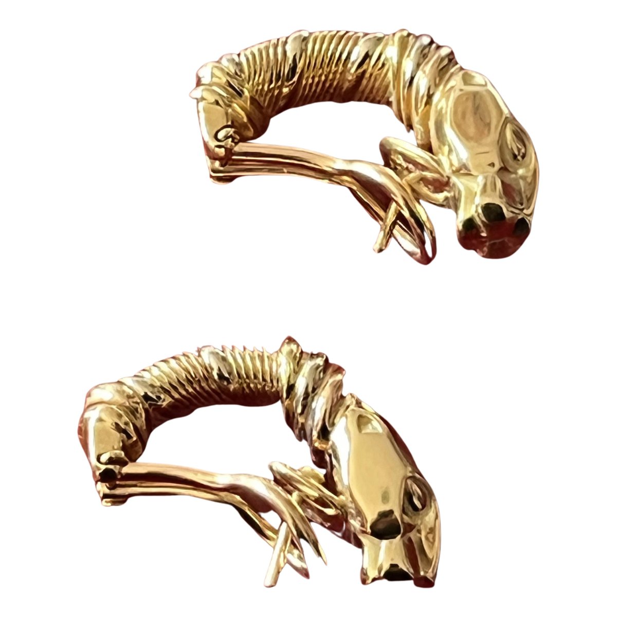 Panthère yellow gold earrings
