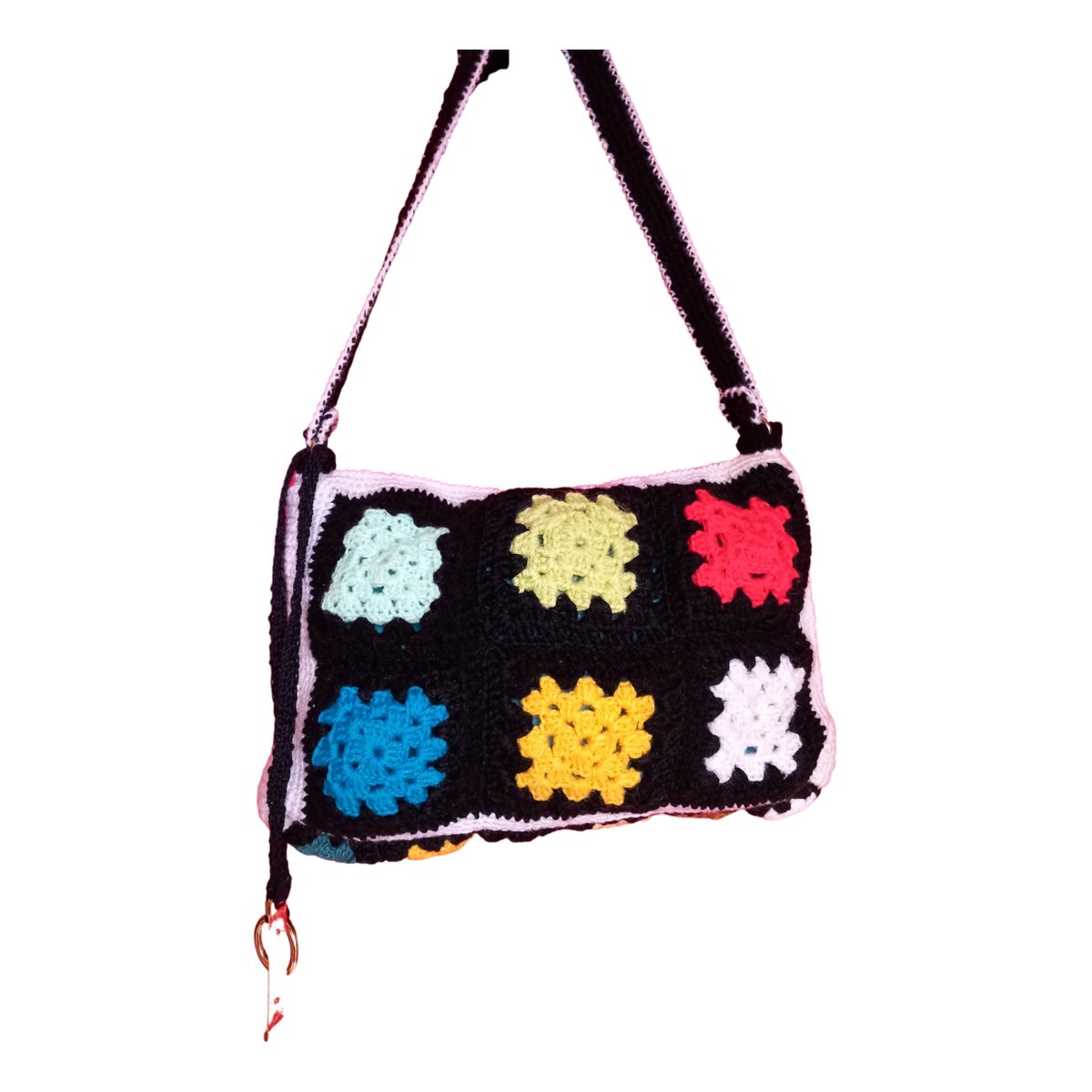 Crochet wool handbag