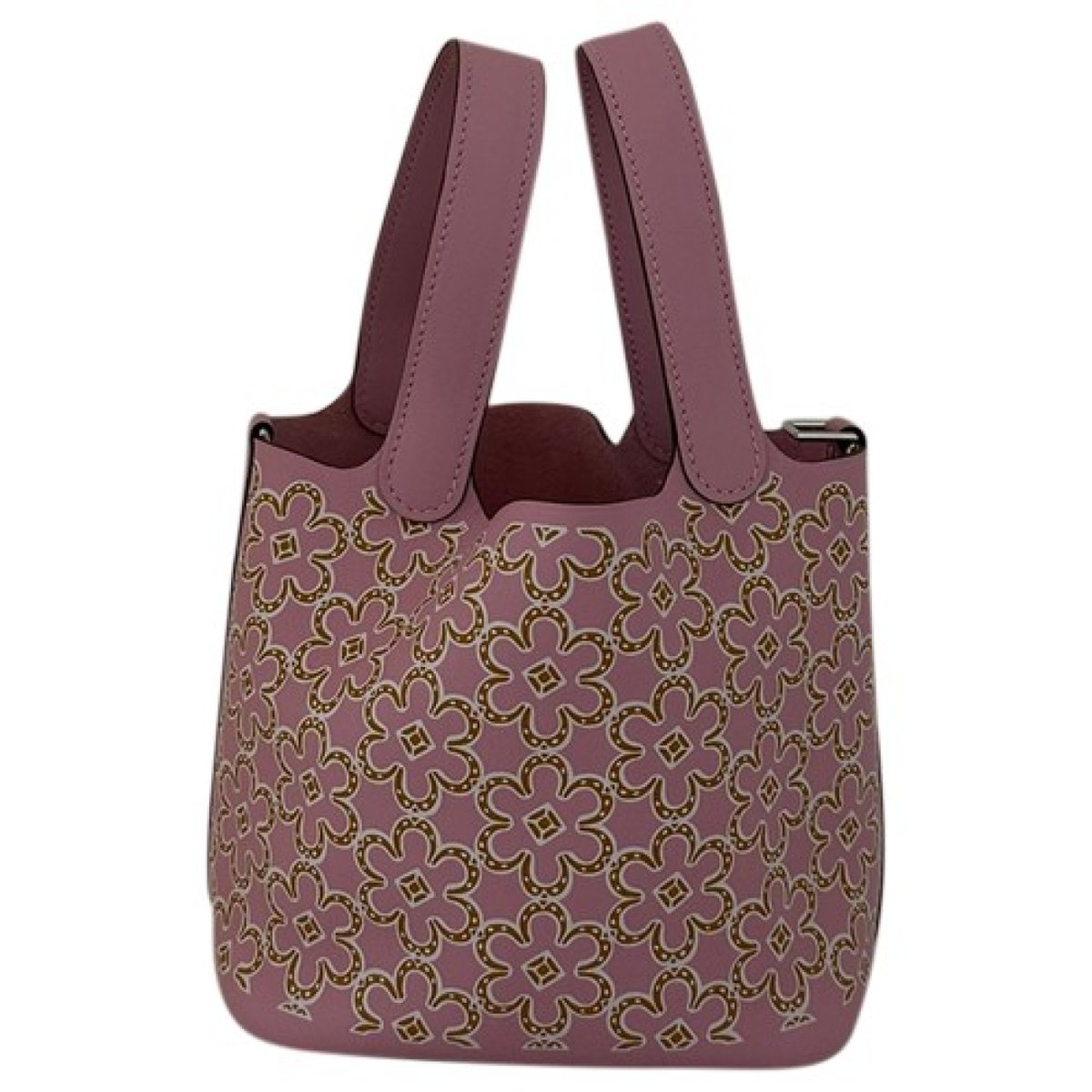 Picotin leather tote