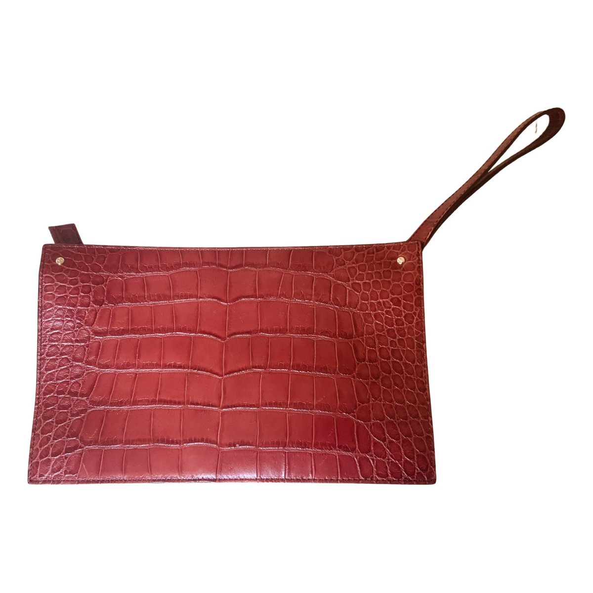 Leather clutch bag