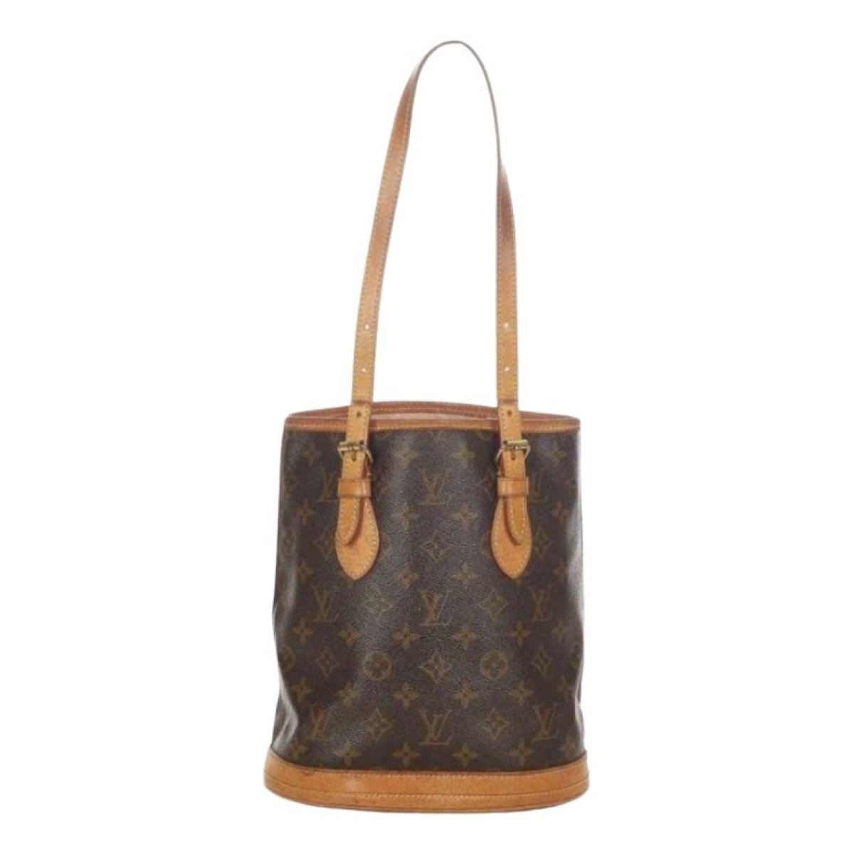 Bucket leather handbag