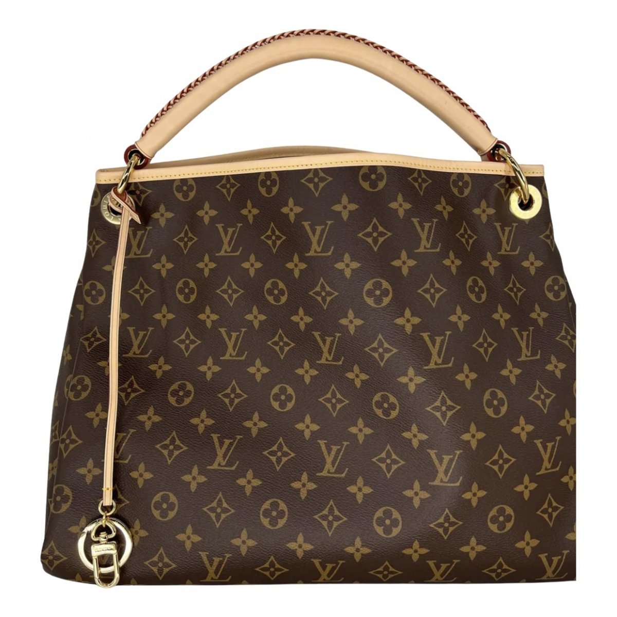 Artsy leather handbag
