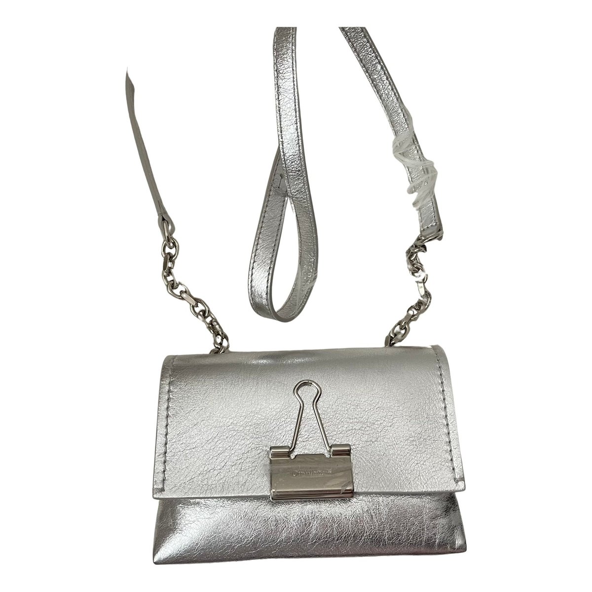 Binder leather crossbody bag