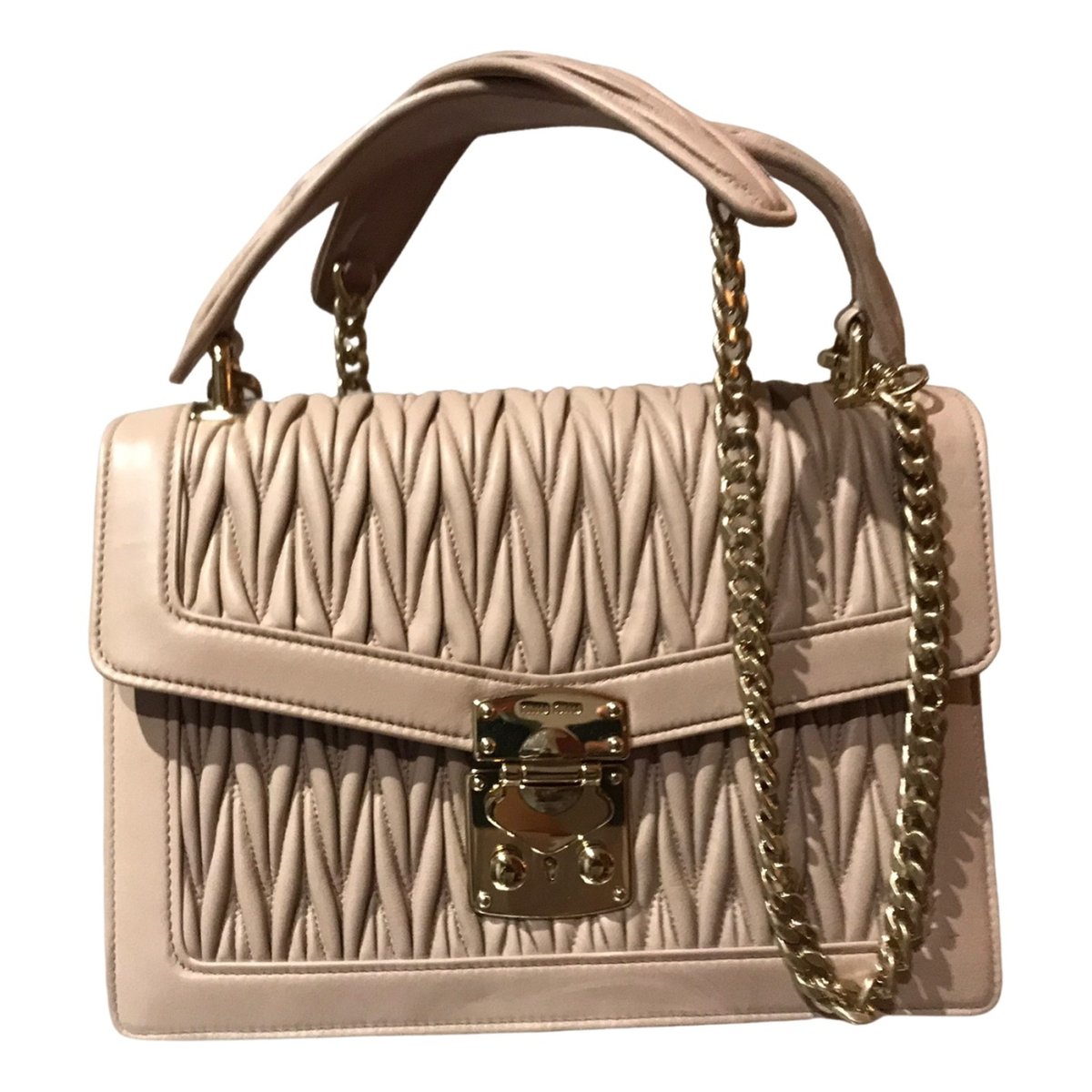Miu Confidential leather handbag