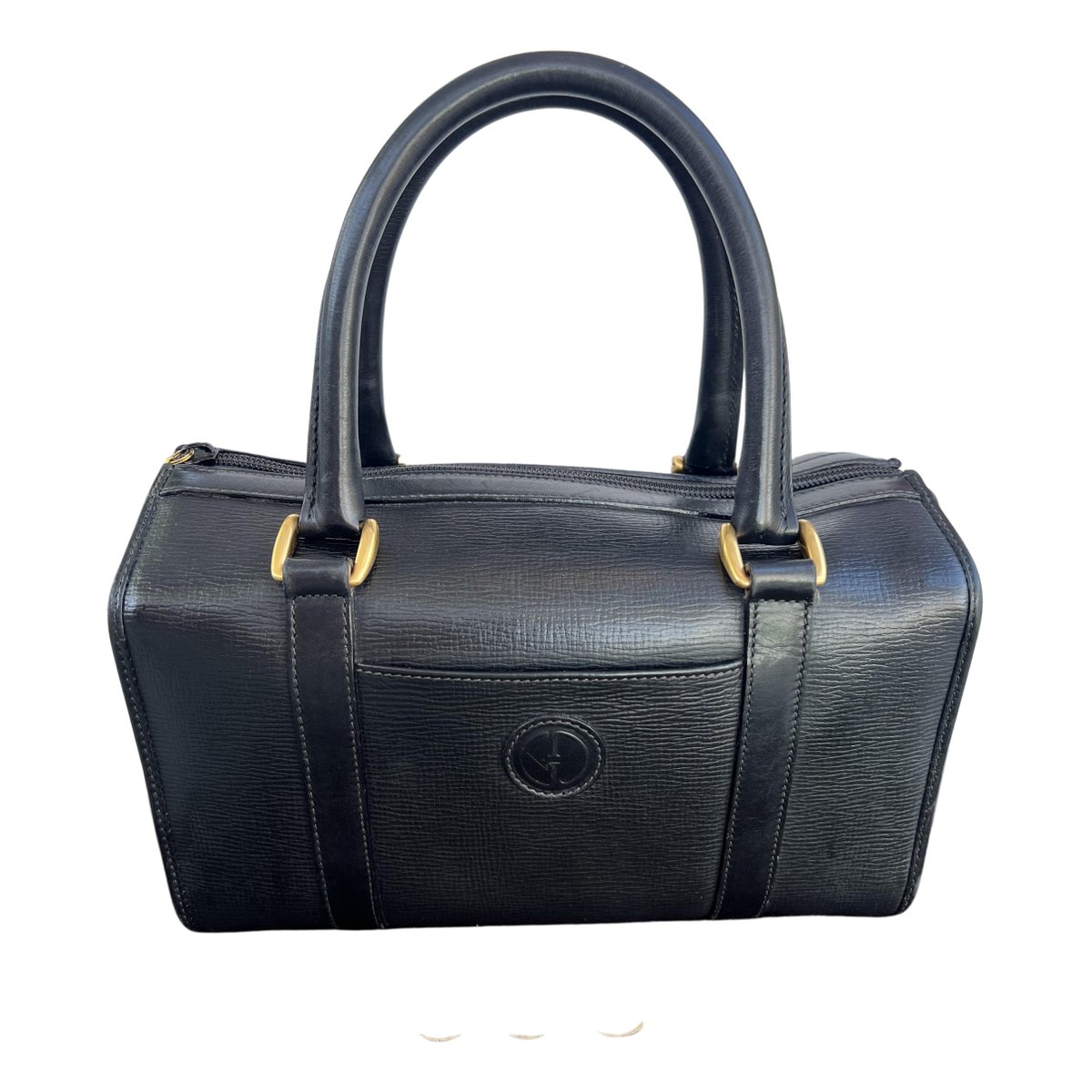 Boston leather handbag