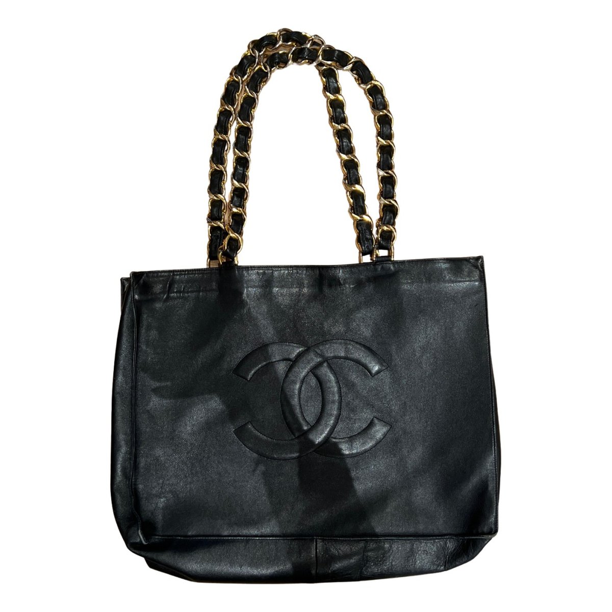 Vintage CC Chain leather tote