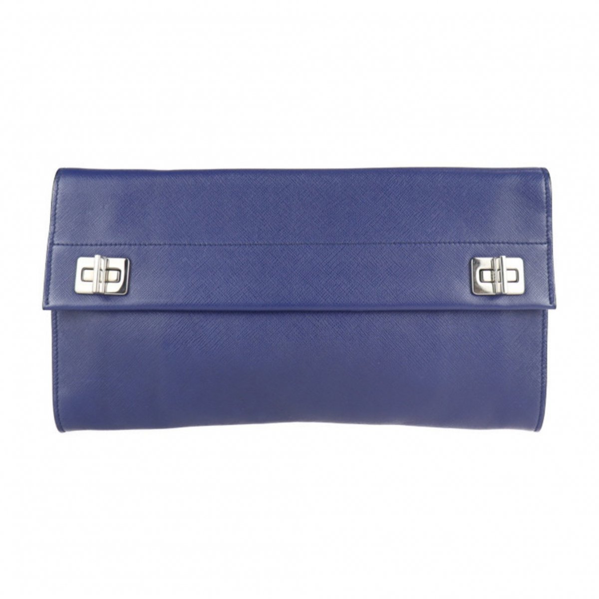 Saffiano leather clutch bag