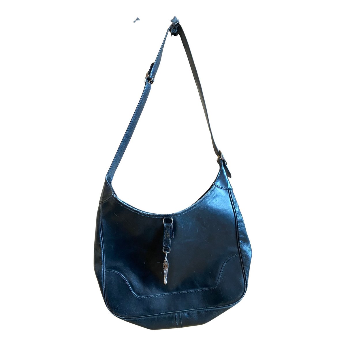 Trim leather handbag
