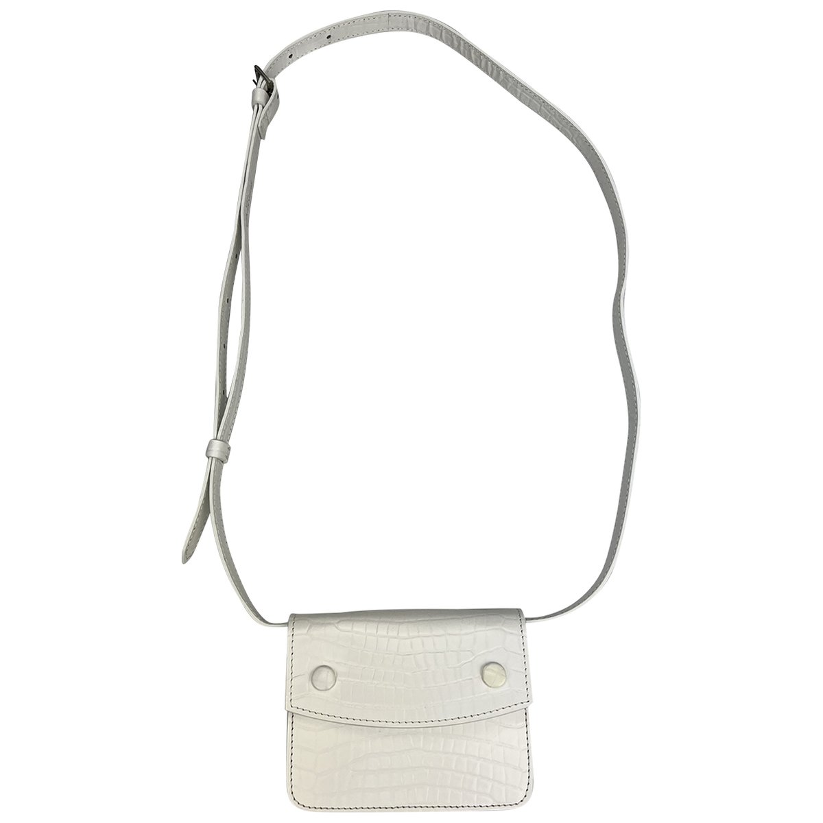 Snatched leather handbag