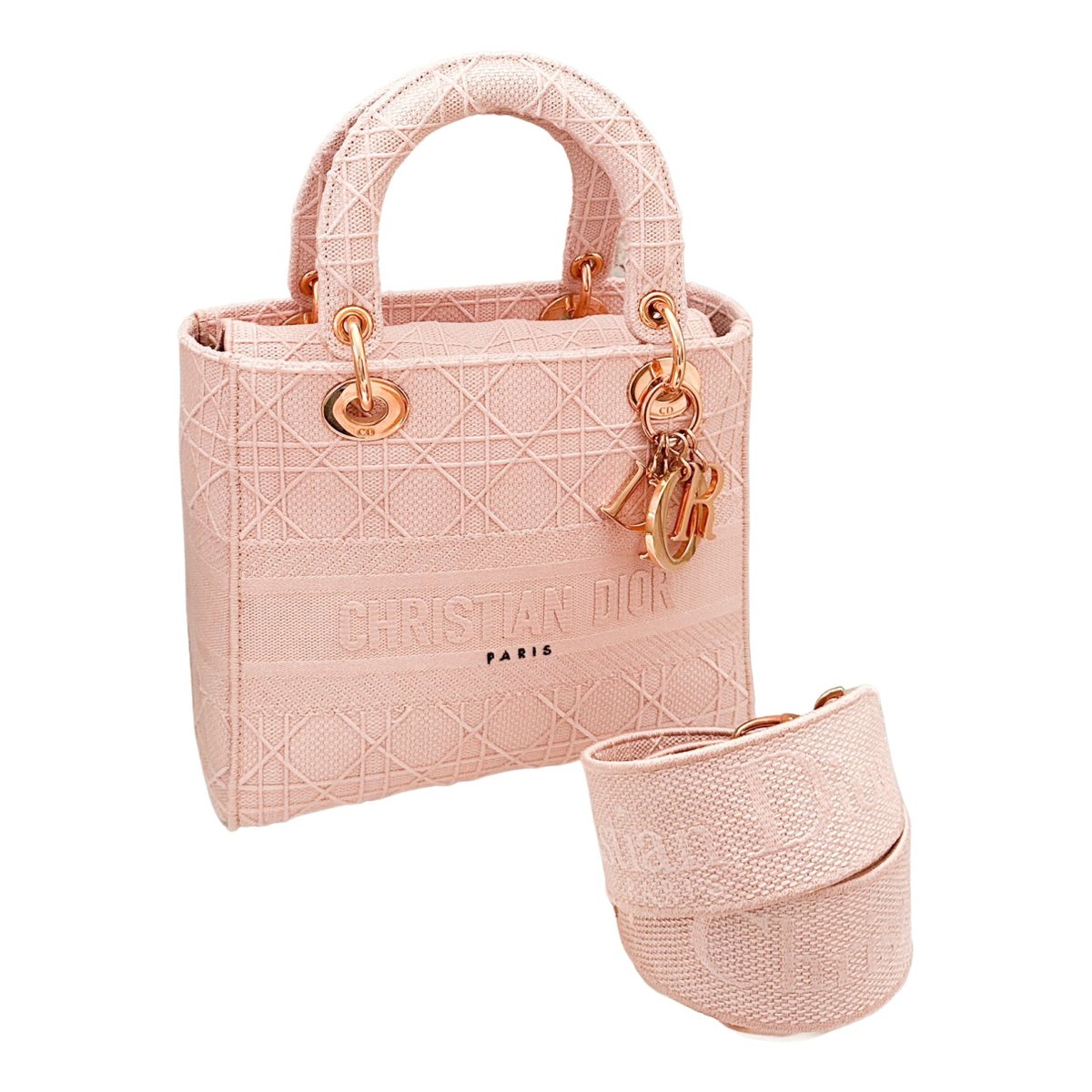 Lady Dior cloth handbag