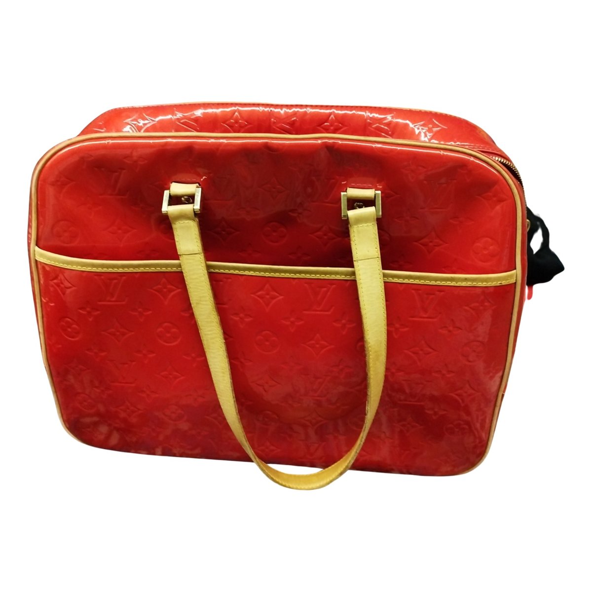 Sutton patent leather handbag