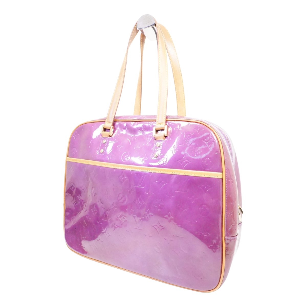 Sutton patent leather handbag