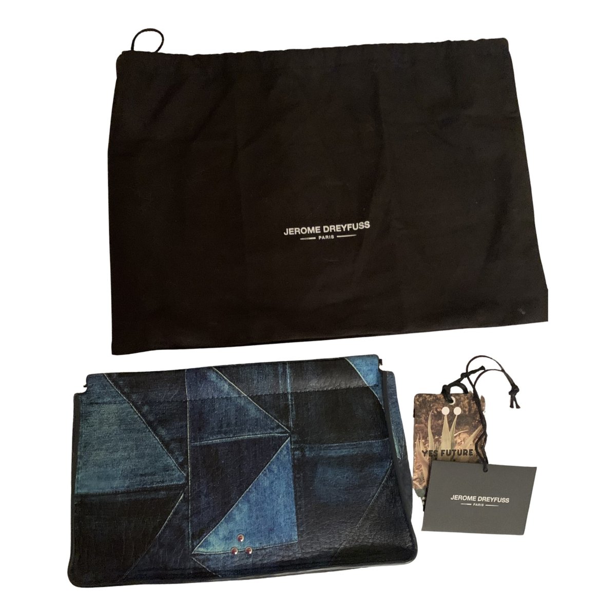 Popoche leather clutch bag