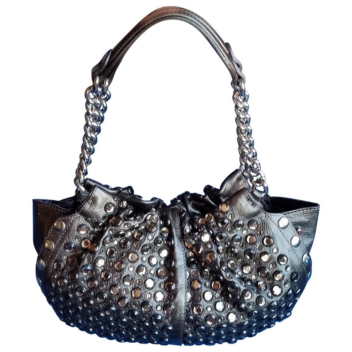 Domino leather handbag