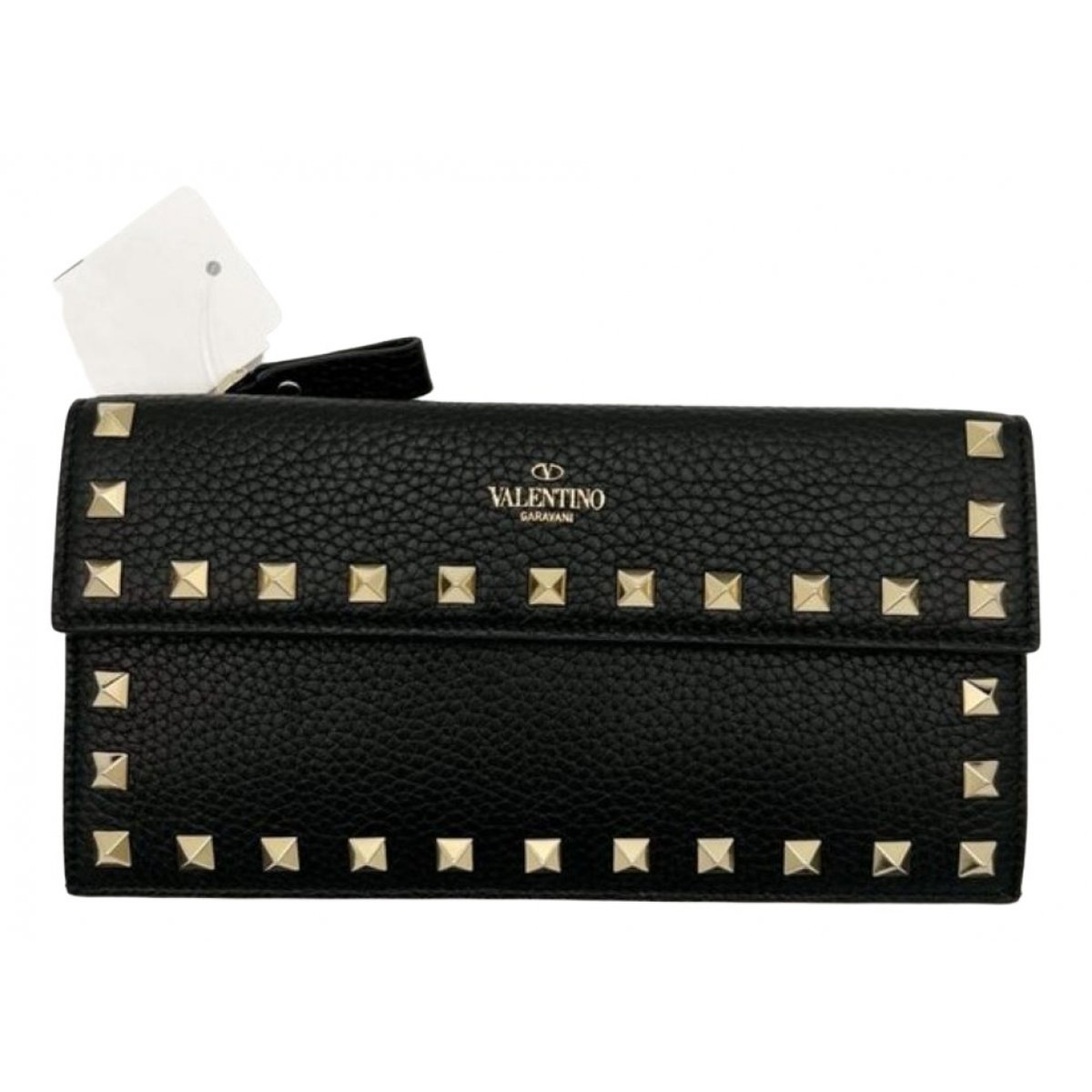Rockstud leather wallet