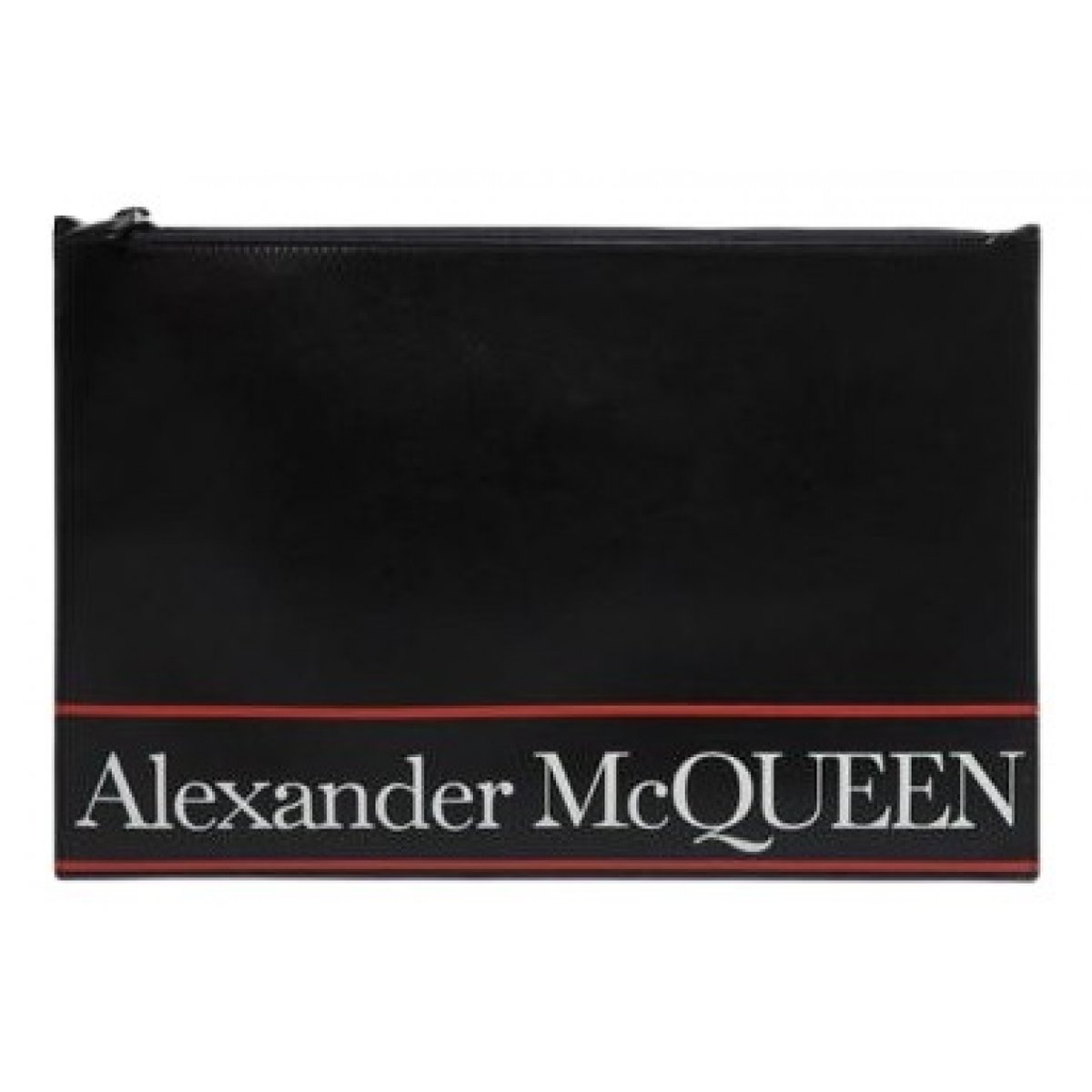 Leather clutch bag