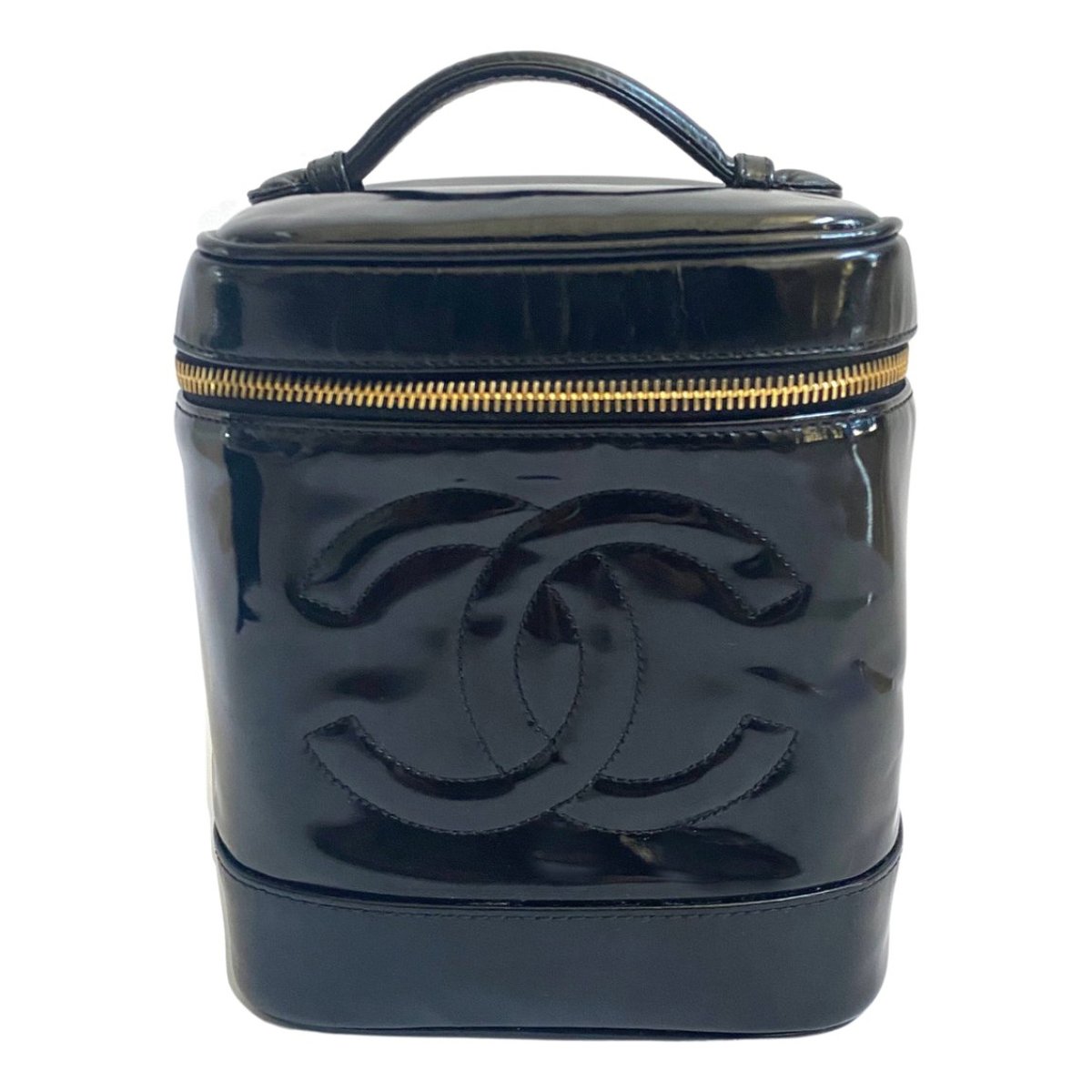 Vanity leather handbag