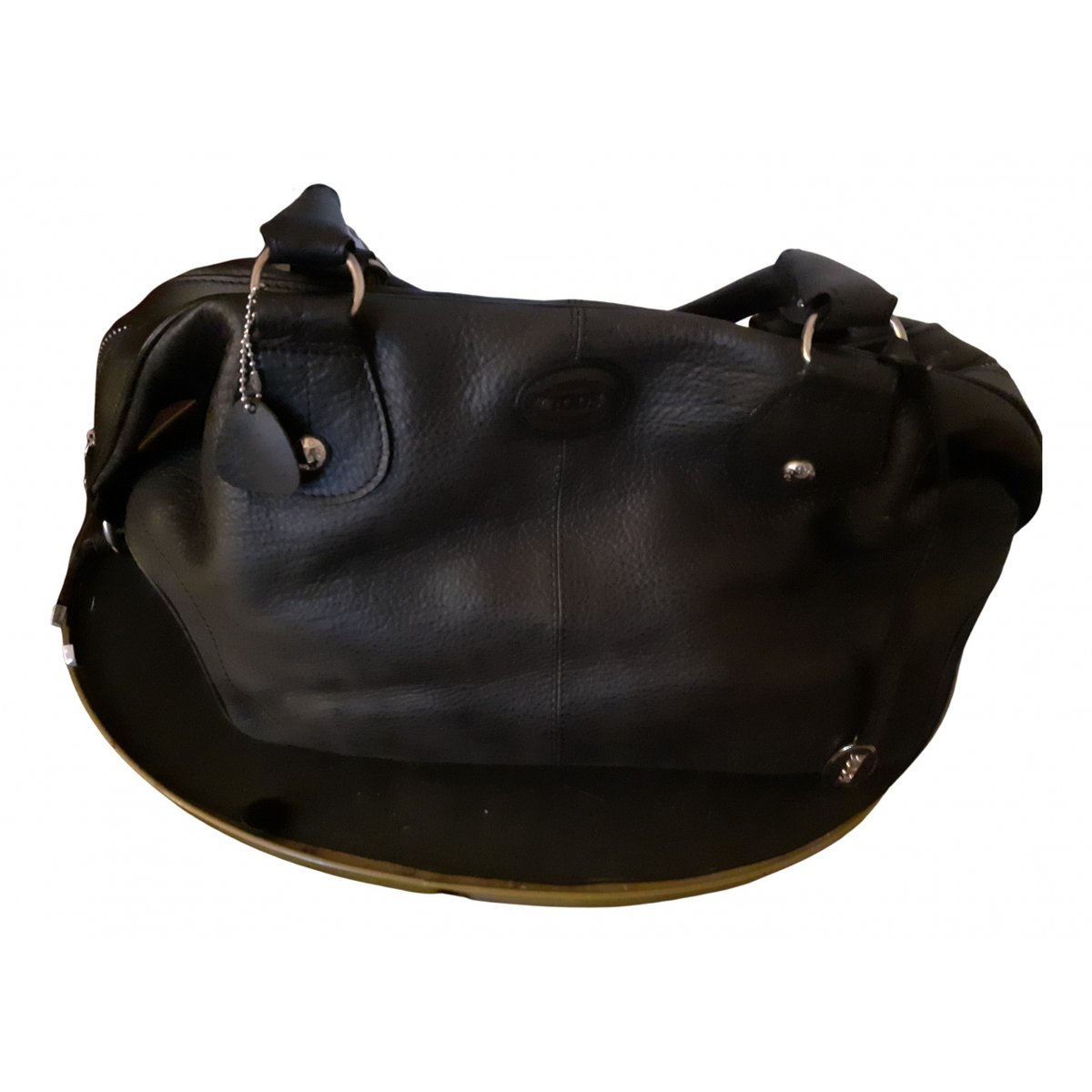 Shopping Media leather handbag