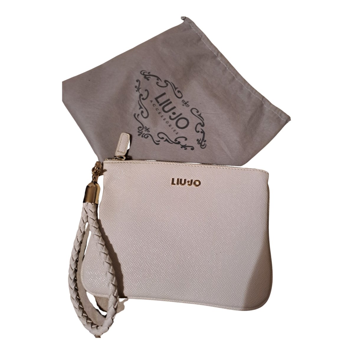 Vegan leather clutch bag