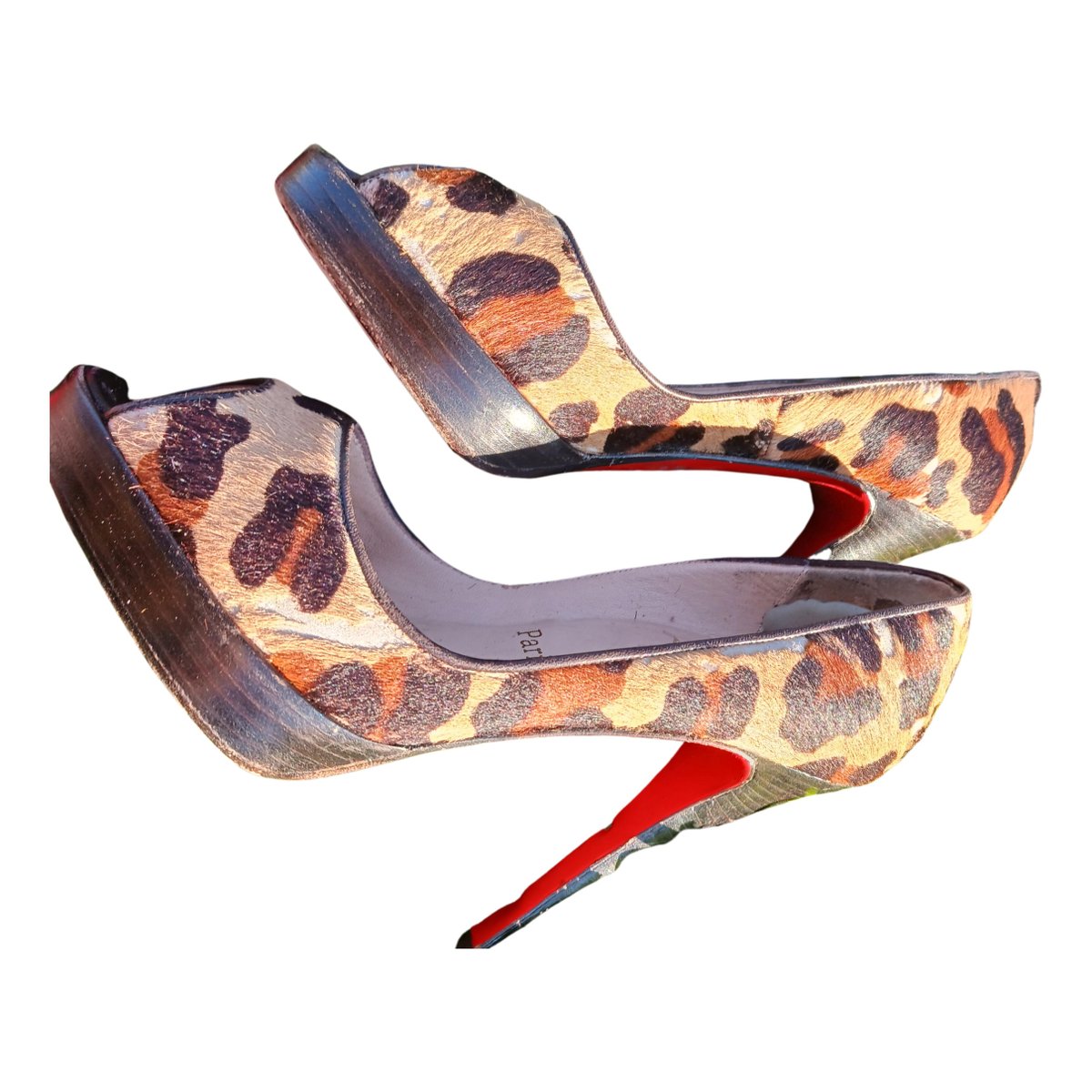 Lady Peep faux fur heels