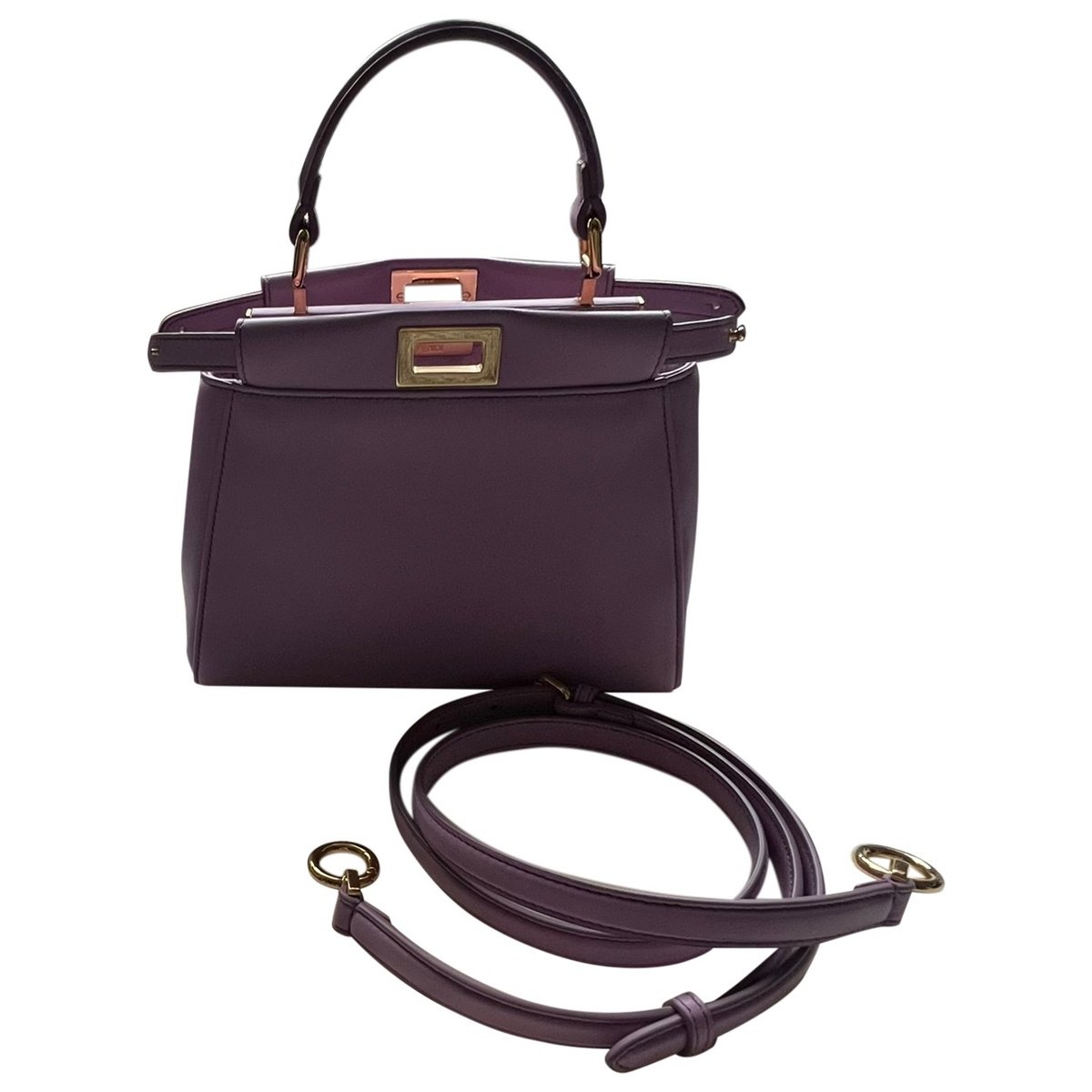 Peekaboo leather handbag