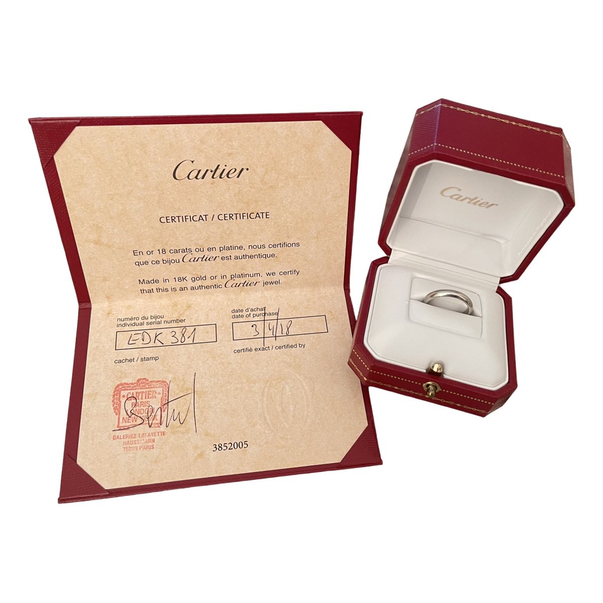 1895 platinum ring