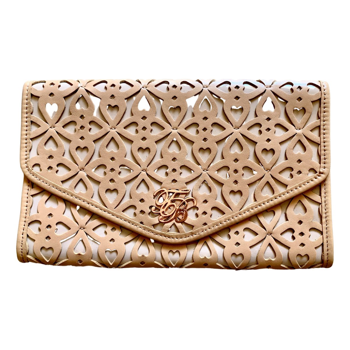 Leather clutch bag