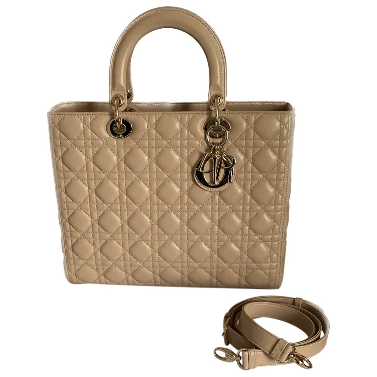 Lady Dior leather handbag