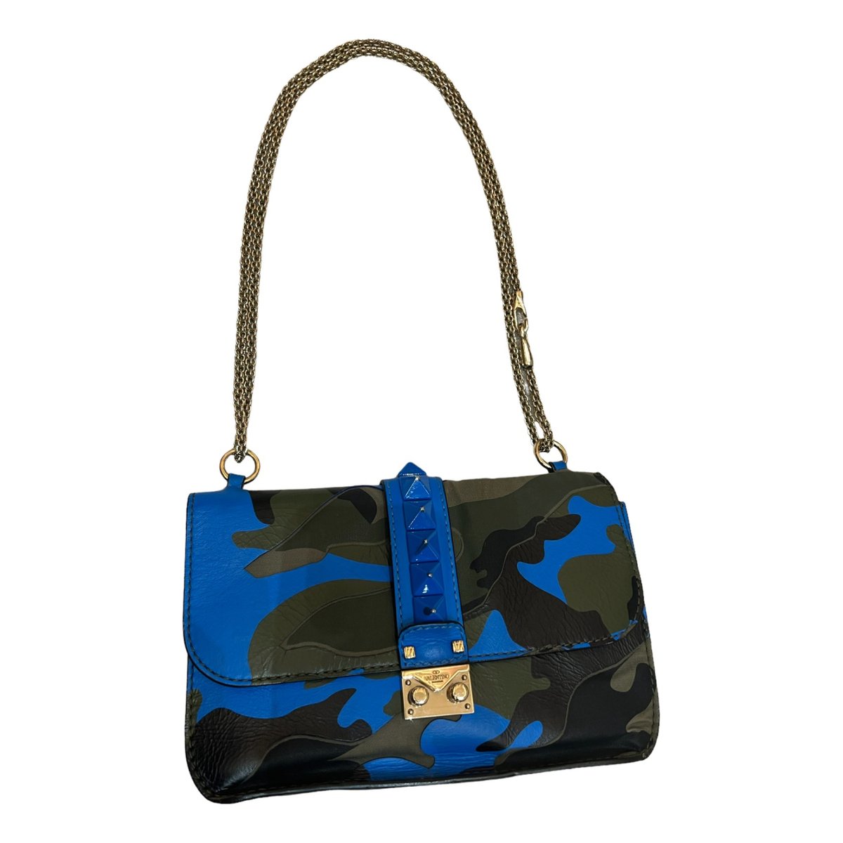 Glam Lock leather crossbody bag
