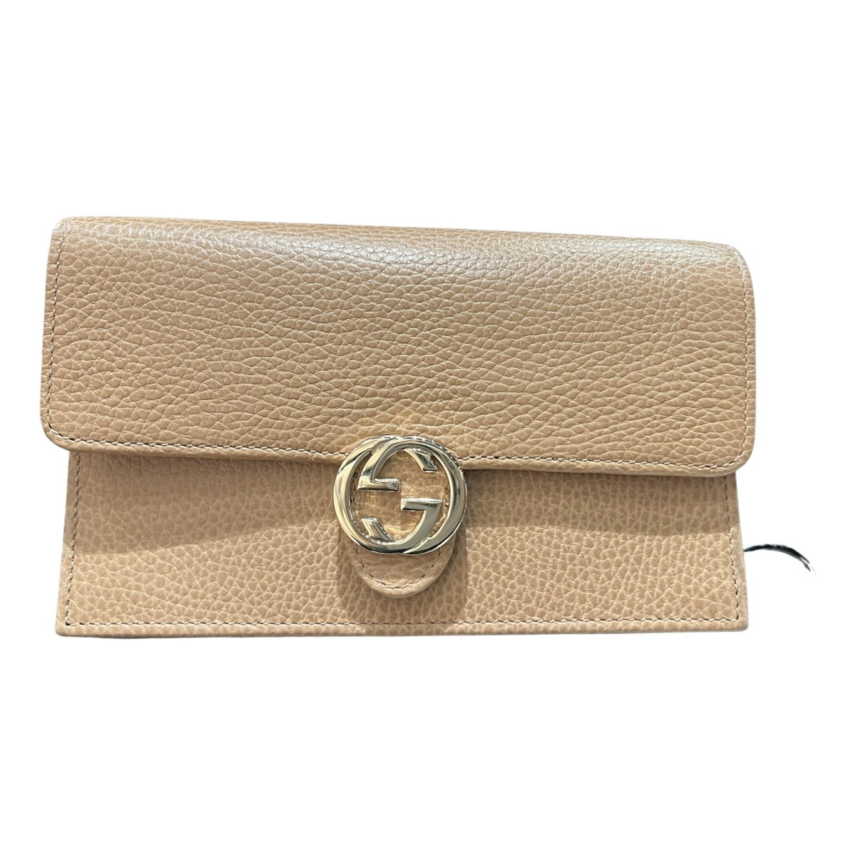 Interlocking leather crossbody bag