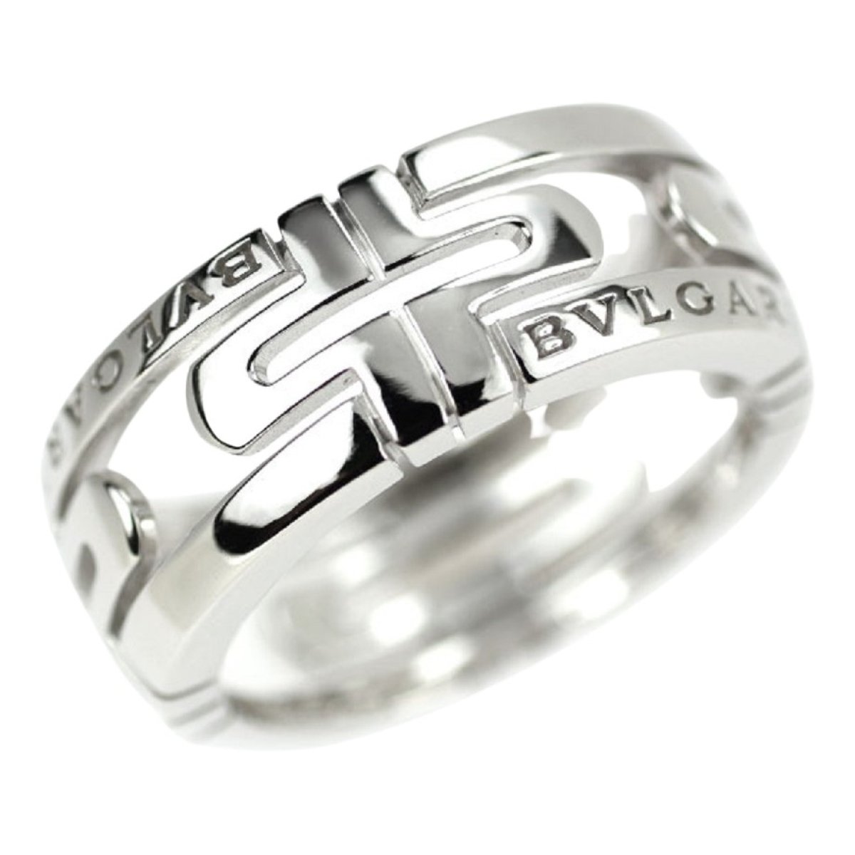 Parentesi white gold ring