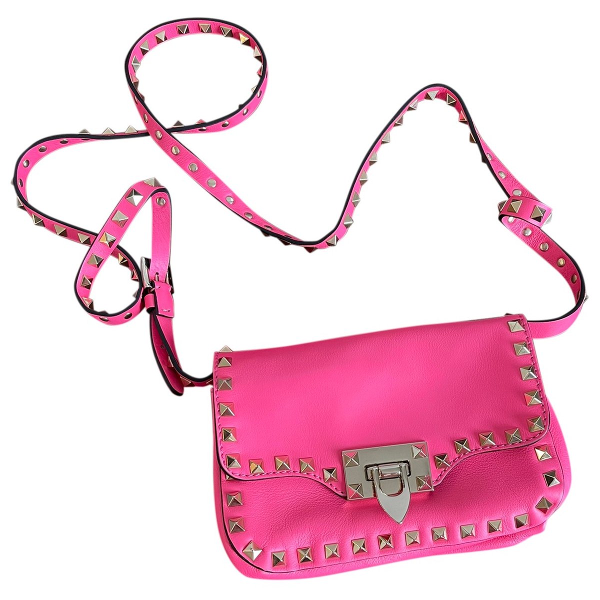 Micro Rockstud leather crossbody bag