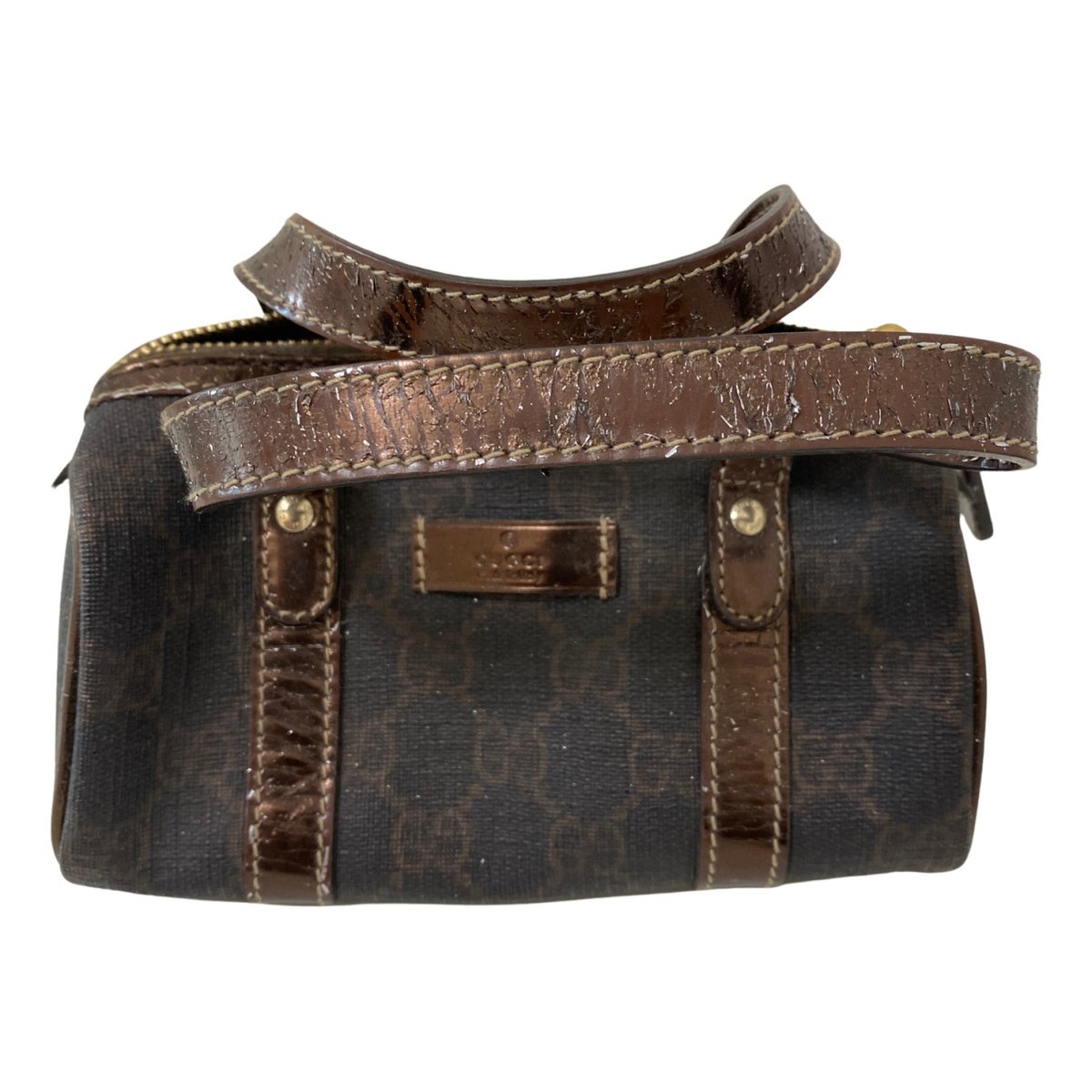Boston leather handbag