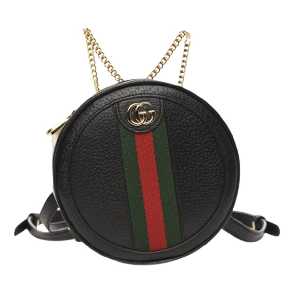Ophidia Round leather backpack